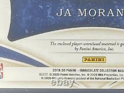 19-20 Immaculate Basketball Brand Logo Patch Nike Swoosh 1/5 Ja Morant