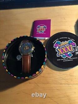 1997 Super bowl New Orleans Limited Edition Watch With Leather Band Brand New