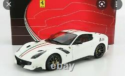 1of100 Brand New 1/18 BBR Ferrari F12 TDF Bianca Avus Italian Flag (New hinges)