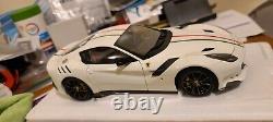 1of100 Brand New 1/18 BBR Ferrari F12 TDF Bianca Avus Italian Flag (New hinges)