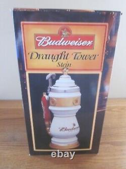 2001 Limited Edition Handcrafted Anheuser-Busch Draught Tower Stein BRAND NEW