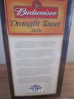 2001 Limited Edition Handcrafted Anheuser-Busch Draught Tower Stein BRAND NEW