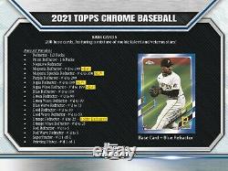 2021 Topps Chrome Baseball Hobby Box