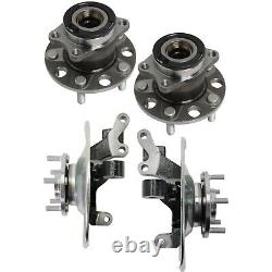 4Pcs Front and Rear Wheel Hub and Bearing Set For 07-17 Jeep Patriot Compass 4WD