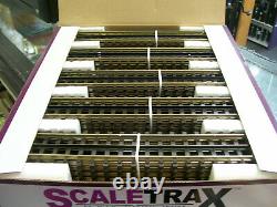 50 Pack BRAND NEW MTH 45-1001 ScaleTrax 10 Solid Rail Straight Track Section's