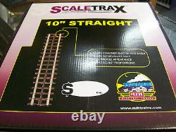 50 Pack BRAND NEW MTH 45-1001 ScaleTrax 10 Solid Rail Straight Track Section's