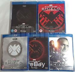 AGENTS OF SHIELD Seasons 1-5 Brand New BLU-RAY Set 1 2 3 4 5 Marvel S. H. I. E. L. D