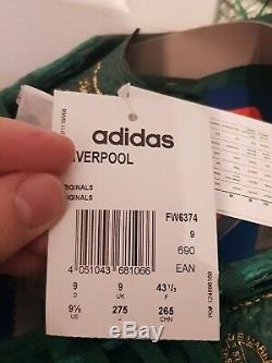Adidas Liverpool Trainers Limited Edition Green Size UK 9 BRAND NEW