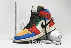 Air Jordan 1 Mid SE Fearless Multi Color Blue The Great SIZE 10.5 BRAND NEW
