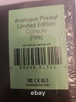 Analogue Pocket Pink Limited Edition Handheld System Brand NewithSealed