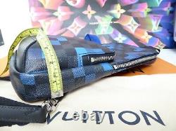 Authentique Brand New Louis Vuitton Avenue Sling Pixel Blue Rare Limited Edition