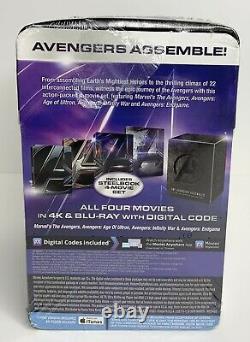 Avengers 4-Movie Collection SteelBook, 4K Ultra HD Blu-ray, Blu-ray BRAND NEW
