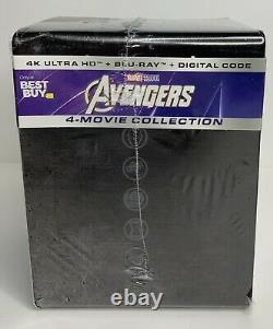 Avengers 4-Movie Collection SteelBook, 4K Ultra HD Blu-ray, Blu-ray BRAND NEW