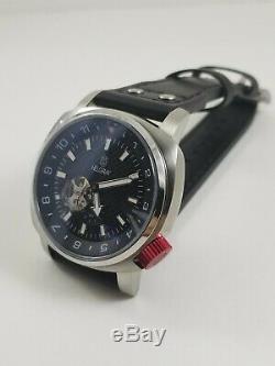 BRAND NEW Helgray Bomber Mens WATCH AUTOMATIC Leather RARE Limited Edition