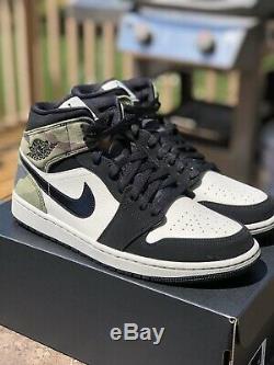 BRAND NEW Jordan 1 Mid Camo (2020) CW5490-001 US Size 10 NIB FAST SHIP