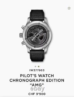 BRAND NEW LIMITED EDITION IWC PILOT WATCH CHRONOGRAPH EDITION AMG 8y Warranty