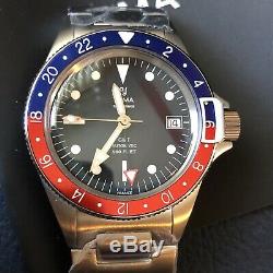 BRAND NEW With TAGS YEMA SUPERMAN HERITAGE GMT DIVER 39MM PEPSI BEZEL LIMITED