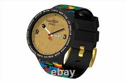 Bape X Swatch Big Bold 2020 collaboration Watch Limited Black Brand New Japan