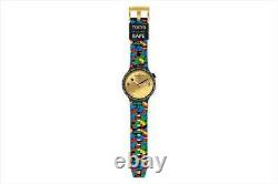 Bape X Swatch Big Bold 2020 collaboration Watch Limited Black Brand New Japan