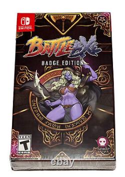 Battle Axe Badge Edition Nintendo Switch 2021 Brand New Limited Run Numskull