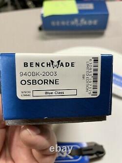 Benchmade Limited Edition 940BK-2003 Osborne Brand New #1591 Of 2000