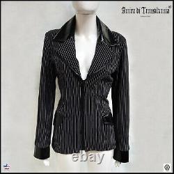 Blazer woman jacket luxury fashion brand italian pinstripped patent gift idea by