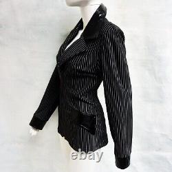 Blazer woman jacket luxury fashion brand italian pinstripped patent gift idea by