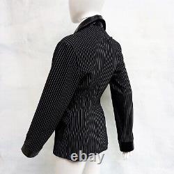 Blazer woman jacket luxury fashion brand italian pinstripped patent gift idea by