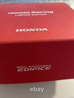 Brand NEW Casio Edifice x Honda Racing 20th Anniversary Men's Watch ECB-10HR-1A
