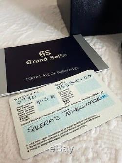 Brand New 2018 Grand Seiko 20th Anniversary Limited Edition Full Set/warranty