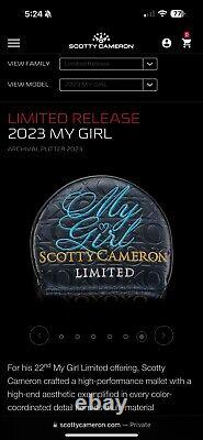 Brand New! 2023 Scotty Cameron My Girl Putter Limited Edition Release 34