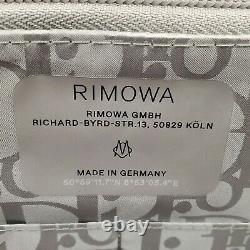 Brand New Authentic Dior x RIMOWA Silver Aluminum Hand Case Limited Edition Grey