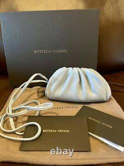Brand New Bottega Veneta The Mini Pouch 20 Coin Purse Wallet Clutch Blue