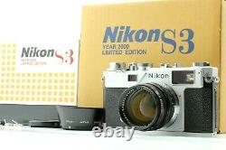 Brand New Boxed? Nikon S3 YEAR 2000 LIMITED EDITION with 50mm f/ 1.4 From JAPAN