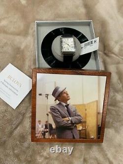 Brand New Bulova Frank Sinatra 96B379 Limited Edition Leather Band Mens Watch