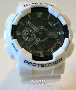 Brand New Casio Men's GA110 G Shock Goldtone White Resin Strap Watch