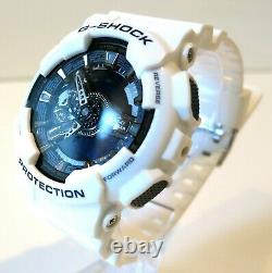 Brand New Casio Men's GA110 G Shock Goldtone White Resin Strap Watch