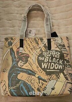 Brand New Coach 2550 Rare Marvel Limited Edition Black Widow Bag Tote Canvas