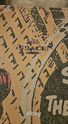 Brand New Coach 2550 Rare Marvel Limited Edition Black Widow Bag Tote Canvas