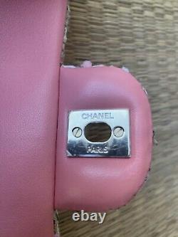 Brand New In Box CHANEL Pink Tweed Mini 19 Gorgeous Mini GHW BNWT RARE Angel