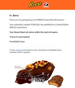 Brand New Limited Edition Reese's Team Canada Hockey Snack Bowl 2020 Promotion