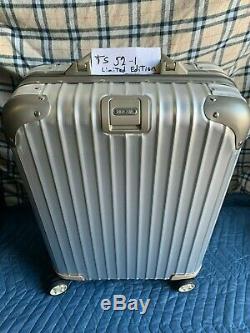 Brand New Limited Edition Rimowa Aluminum Topas 22 Two Toned (silver) Luggage