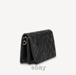 Brand New Louis Vuitton LV Black Pochette Coussin Cushion Pouch Tags Box M80742