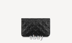 Brand New Louis Vuitton LV Black Pochette Coussin Cushion Pouch Tags Box M80742