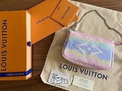 Brand New Louis Vuitton Mini Pochette Accessoires Escale with Receipt