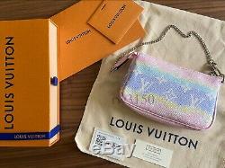 Brand New Louis Vuitton Mini Pochette Accessoires Escale with Receipt