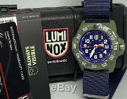 Brand New Luminox Navy Seal Canvass Band Blue Dial Model XS. 3503. ND Men's Watch