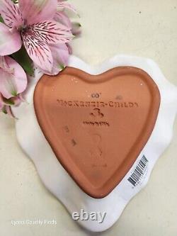 Brand New MACKENZIE CHILDS Hope Heart Limited Edition Breast Cancer Plate