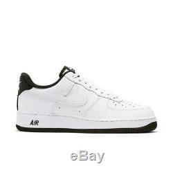 Brand New Men's Nike Air Force 1 Athletic Leather Slip-On Sneakers White & Black