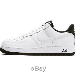 Brand New Men's Nike Air Force 1 Athletic Leather Slip-On Sneakers White & Black